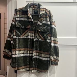 Flannel jacket plaid